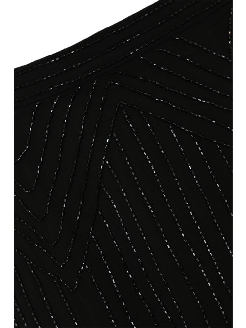Gonna Neptume in georgette con perline TEMPERLEY LONDON | NEPTUNE SKIRTBLACK